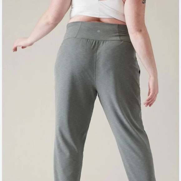 Athleta Elation Leggings Pants Workout Athletic Pockets Gray Blue Plus Size 2X - Picture 7 of 10